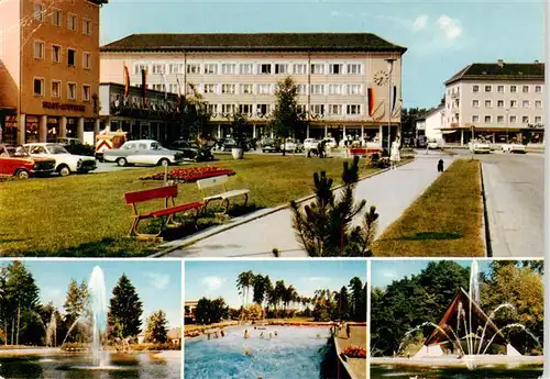 AK / Ansichtskarte 73919386 Waldkraiburg Mod Wellenschwimmbad Neue Parkanlagen