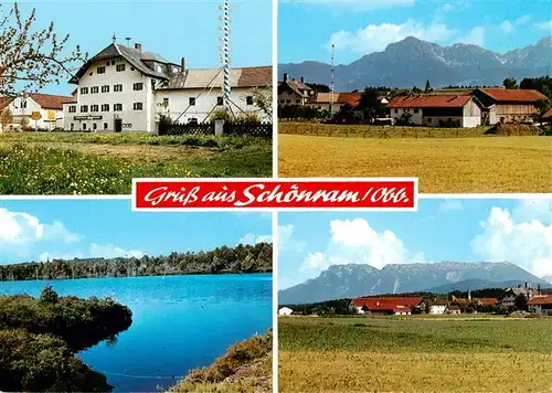 AK / Ansichtskarte 73919388 Schoenram Gasthaus Panorama Seepartie