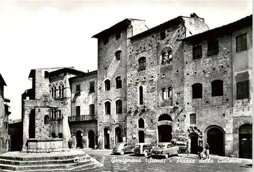 AK / Ansichtskarte  Gimignano_San_Gimignano_Toscana_IT Citta di San Gimignano Piazza della Cisterna