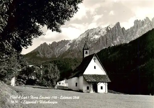 AK / Ansichtskarte  Welschnofen_Suedtirol_IT Nova Levante Latemar Kapelle