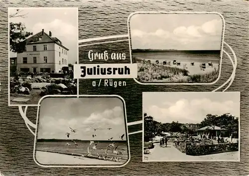 AK / Ansichtskarte  Juliusruh_Ruegen_Breege Hotel Baerenhaus Stradpartien Strandcafe