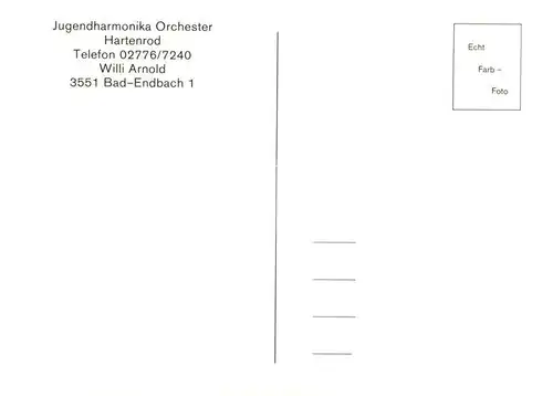 AK / Ansichtskarte 73919441 Bad_Endbach Jugendharmonika Orchester Hartenrod