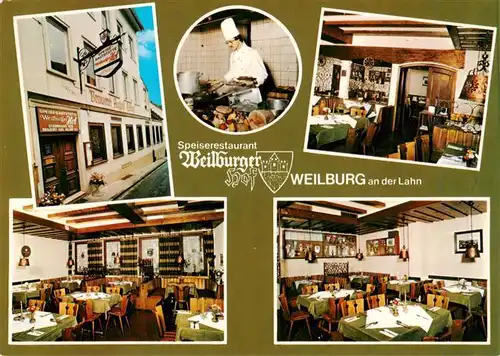 AK / Ansichtskarte 73919450 Weilburg Speiserestaurant Weilburger Gastraeume Kueche