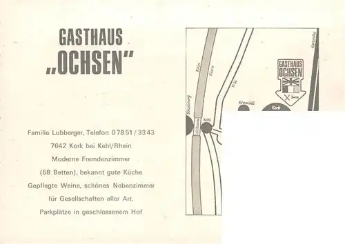 AK / Ansichtskarte 73919463 Kork Gasthaus Ochsen
