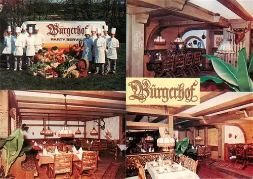 AK / Ansichtskarte 73919471 Ursenwang_Goeppingen Spezialitaetenrestaurant Buergerhof Gastraeume Bar Party Service