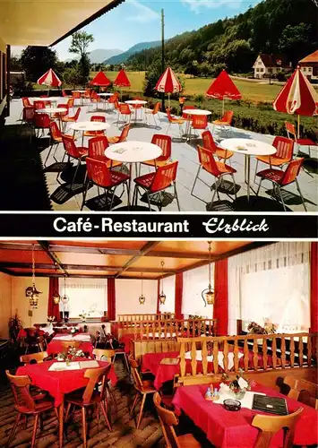 AK / Ansichtskarte 73919495 Niederwinden_Elztal_BW Cafe Restaurant Elzblick Terrasse Gastraum