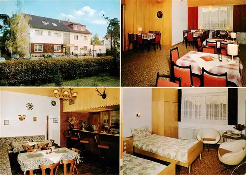 AK / Ansichtskarte  Gonsenheim Hotel Waldhorn Gastraeume Zimmer