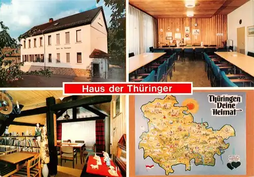 AK / Ansichtskarte  Marienborn_Mainz Haus der Thueringer Theaterraum Gastraum