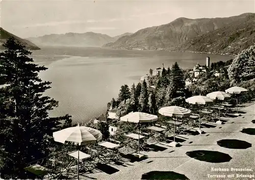 AK / Ansichtskarte  Brissago_Lago_Maggiore_TI Kurhaus Brenscino SEV Terrasse mit Brissago