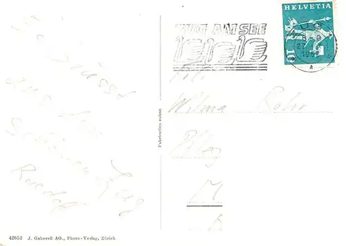 AK / Ansichtskarte  Zug__ZG Rathauskeller