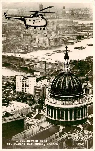 AK / Ansichtskarte  London__UK Helicopter over St Pauls Cathedral