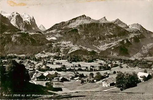 AK / Ansichtskarte  Reuti-Hasleberg_Reuti-Hasliberg_BE mit Wetterhorngruppe