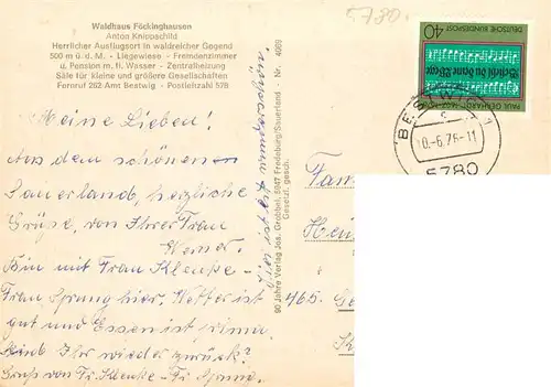 AK / Ansichtskarte  Bestwig Waldhaus Foeckinghausen Freiterrasse