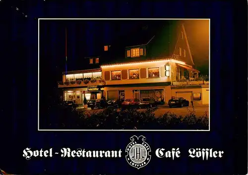 AK / Ansichtskarte 73919640 Silbach__Winterberg_Hochsauerlandkreis Hotel Restaurant Cafe Loeffler