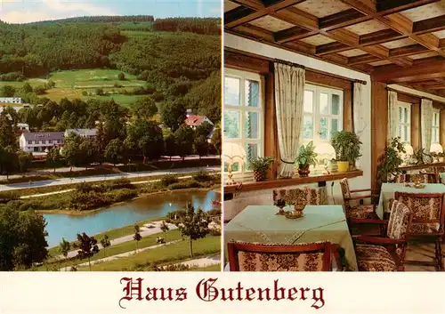 AK / Ansichtskarte 73919647 Elkeringhausen_Winterberg Hotel Pension Haus Gutenberg Gastraum