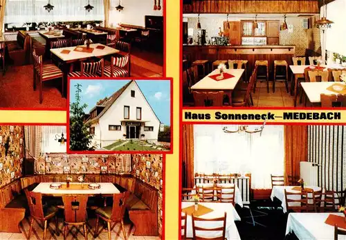AK / Ansichtskarte 73919649 Medebach Restaurant Cafe Haus Sonneneck Gastraeume