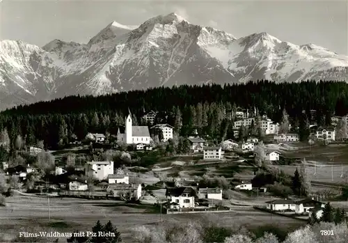 AK / Ansichtskarte  Waldhaus_Flims_GR mit Piz Rieln