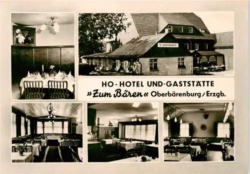 AK / Ansichtskarte 73919700 Oberbaerenburg_Baerenburg HO Hotel und Gaststaette Zum Baeren Gastraeume