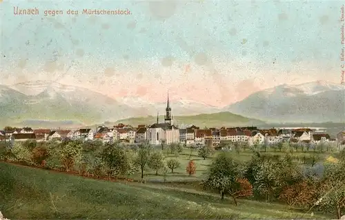 AK / Ansichtskarte  Uznach_SG mit Muertenstock