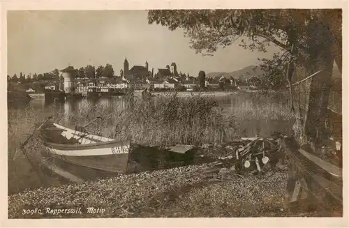 AK / Ansichtskarte  Rapperswil_BE Seepartie