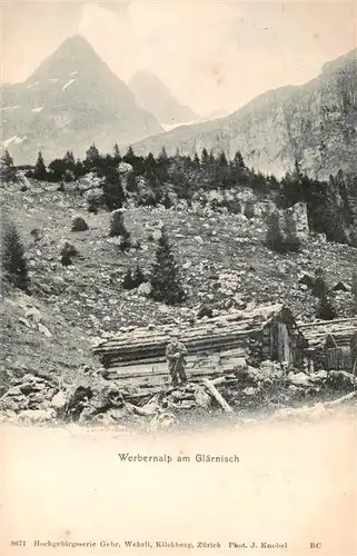 AK / Ansichtskarte  Glaernisch_2914m_GL Werbernalp am Glaernisch