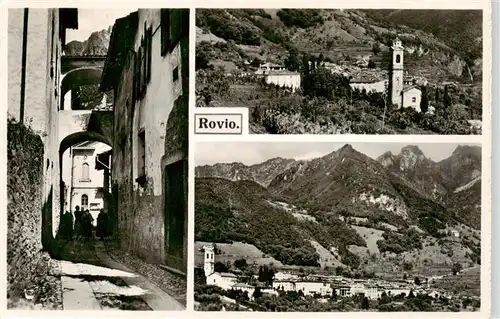 AK / Ansichtskarte  Rovio_TI Gasse Kirche Panorama