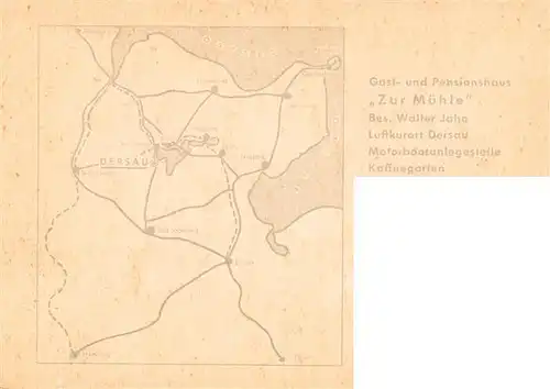 AK / Ansichtskarte 73919776 Dersau Gast und Pensionshaus Zur Muehle Fliegeraufnahme Gastraeume