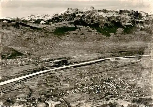 AK / Ansichtskarte  Gaflei Blick nach Schaan Buchs Saentis Altmann und Kreuzberge Fliegeraufnahme