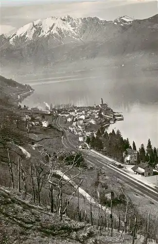 AK / Ansichtskarte  Vira_Gambarogno Veduta dall alto