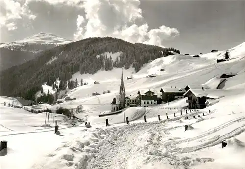 AK / Ansichtskarte  St_Antoenien_GR Platz mit Aschueel und Kreuz