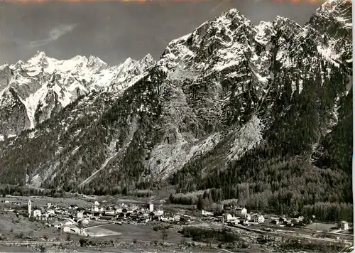 AK / Ansichtskarte  Vicosoprano_GR Val Bregaglia Fliegeraufnahme