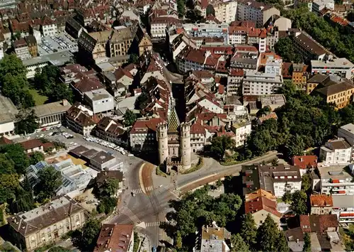 AK / Ansichtskarte  Basel_BS Spalentor Fliegeraufnahme