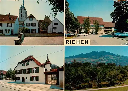 AK / Ansichtskarte  Riehen_Basel_BS Dorfkirche Gemeindehaus Wettsteinhaus Tuellingerhuegel