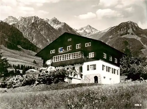 AK / Ansichtskarte 73919839 Oberjoch_Bad_Hindelang Jaegerhaus mit Allgaeuer Alpen
