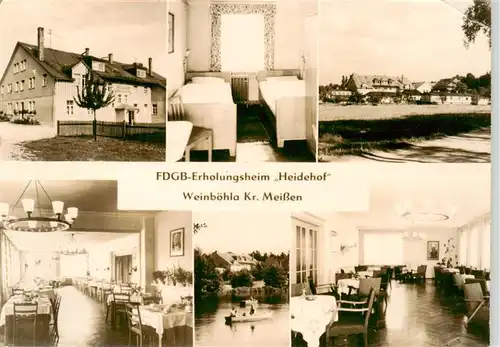 AK / Ansichtskarte 73919874 Weinboehla FDGB Erholungsheim Zimmer Gastraeume