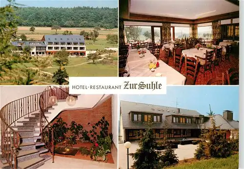 AK / Ansichtskarte 73919876 Eschbach_Usingen Hotel Restaurant Zur Suhle Gastraum Treppenaufgang