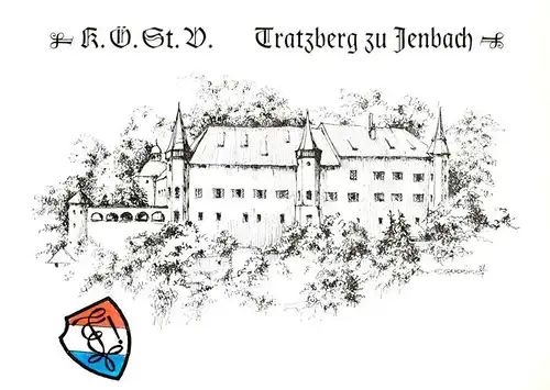 AK / Ansichtskarte  Jenbach_Bad_Feilnbach_Bayern Wappen KoeStV Tratzberg zu Jenbach