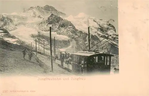 AK / Ansichtskarte  Jungfrau_BE mit Jungfraubahn