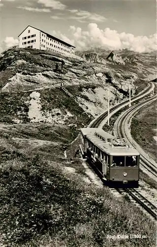 AK / Ansichtskarte  Rigi_Kulm mit Rigibahn