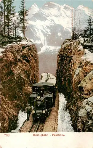 AK / Ansichtskarte  Bruenig__OW Bruenigbahn Passhoehe