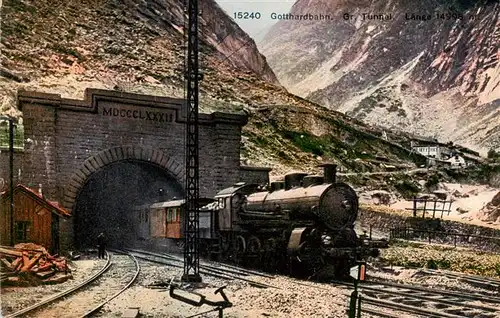 AK / Ansichtskarte  Gotthardbahn Grosser Tunnel