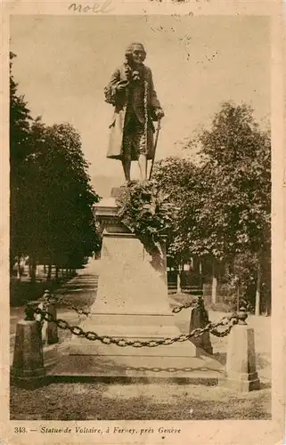 AK / Ansichtskarte  Ferney_Geneve_GE Statue de Voltaire