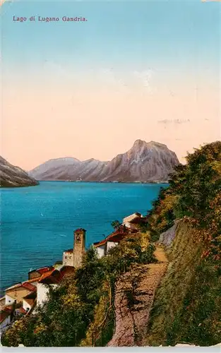 AK / Ansichtskarte  Gandria_Lago_di_Lugano Panorama