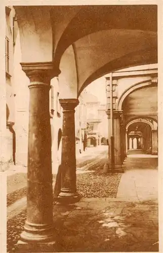 AK / Ansichtskarte  Lugano_Lago_di_Lugano_TI Portici di Via Nassa