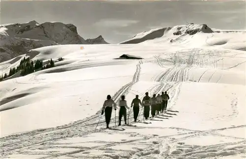 AK / Ansichtskarte  Lenk_Simmental Skigelaende Betelberg Wildhorn Niesenhorn Hahnenschritthorn