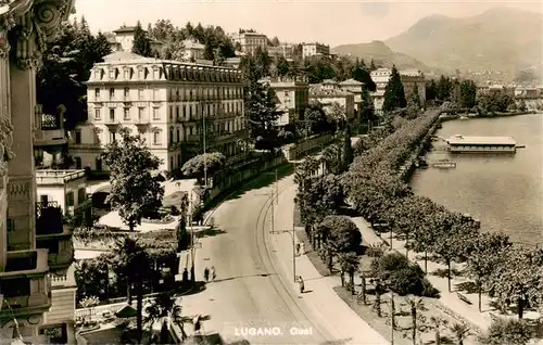 AK / Ansichtskarte  Lugano_Lago_di_Lugano_TI Quai