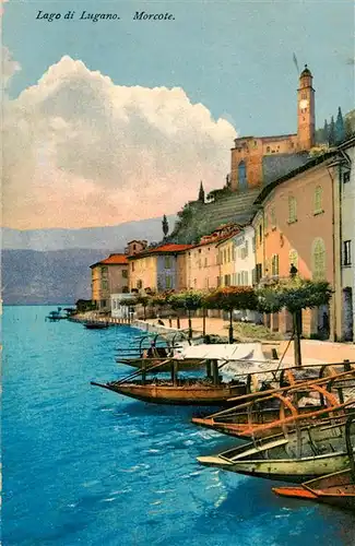 AK / Ansichtskarte  Morcote_Lago_di_Lugano_TI Teilansicht