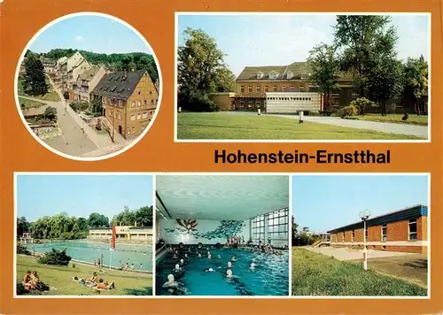 AK / Ansichtskarte  Hohenstein-Ernstthal Altmarkt Kreiskulturhaus Stadtbad Schwimmhalle