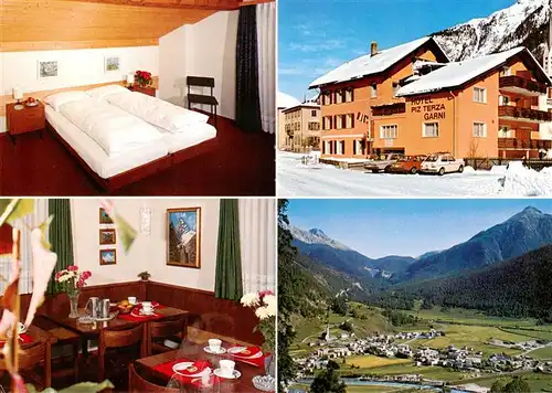 AK / Ansichtskarte  Zernez_GR Hotel Piz Terza Zimmer Gaststube Panorama