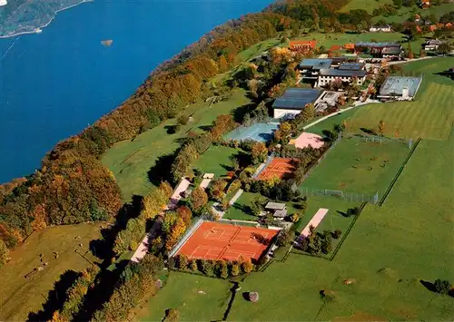 AK / Ansichtskarte  Filzbach_GL Sport und Kurszentrum KZVL Fliegeraufnahme mit Walensee